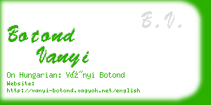 botond vanyi business card
